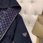 Louis Vuitton Hooded Wrap Coat Black 1A4Pe6 - Image 6