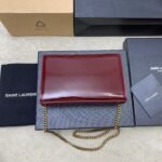 [Super Vip 1:1] Saint Laurent Kate Shoulder Bag Burgundy 20Cm 469390B870W6259 - Image 3