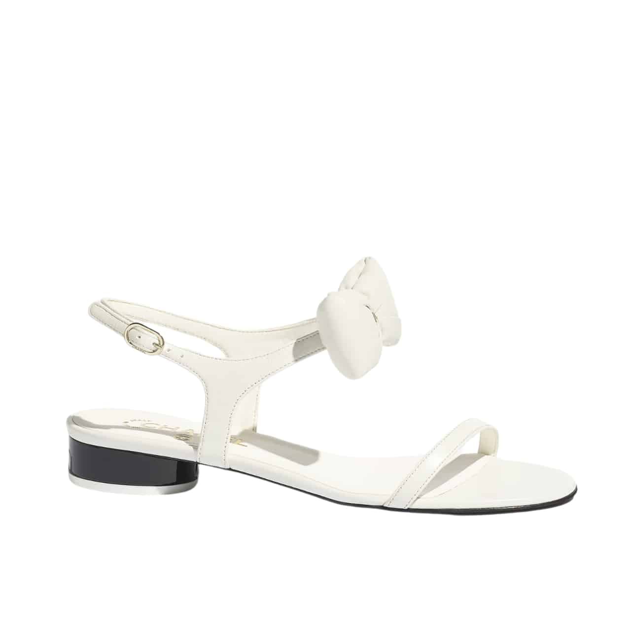 84-1-7 Chanel Sandals White G46193 B18985 Naccu - Image 1