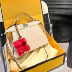 Fendi Peekaboo Iseeu Petite Selleria Bag Beige 27Cm 8Bn335Arbbf0Mu3 - Image 2