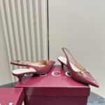 Gucci Women’s Horsebit Slingback Pump Gg Leather Rosso Ancora Red ‎782407 Aaegj 6207 - Image 3