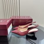 Gucci Women’s Horsebit Slingback Pump Gg Leather Rosso Ancora Red ‎782407 Aaegj 6207 - Image 5
