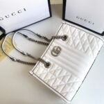 Gucci Gg Marmont Small Tote Bag White 26.5Cm 681483 Um8Bn 9022 - Image 4