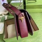 Gucci Horsebit 1955 Original Gg Shoulder Bag Burgundy 25Cm 602204 9Y9Ng 9865 - Image 6