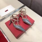 Valentino Rockstud Caged Blue Pump 65Mm Ww2S0375 Vodlq7 - Image 3