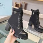 Prada Re Nylon And Leather Booties Black 1T239N 3Lfu F0002 F 085 - Image 3