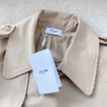 Celine Wiltern Trench Coat In Cotton Gabardine Beige 2M96A777S 01Tc - Image 4