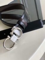 Salvatore Ferragamo Reversible Leather Belt Black 3.5Cm - Image 2