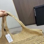 Saint Laurent Raffia Icare Tote Bag Naturel And Brown Gold 45Cm 772191Gaaek2063 - Image 7