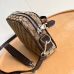 Gucci Gg Canvas Small Crossbody Bag Beige And Dark Brown 23Cm 834802 Faeps 9752 - Image 5
