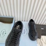Prada Macro Re-Nylon And Brushed Leather Sneakers Black 2Eg3763Lf5F0632 - Image 8