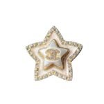 Chanel Cc Star Brooch Gold