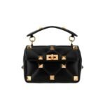 Valentino Garavani Roman Stud Chain Link Shoulder Bag In Black 1W2B0I82Bsf