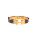 Hermes Clic Clac H Bracelet Blue