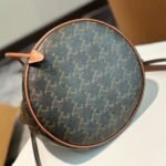 Celine Clara Triomphe Canvas Calfskin Brown 23Cm - Image 8
