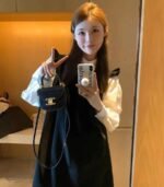 Celine Mini Besace Clea In Shiny Black 15Cm 10L063Etz 38No - Image 5