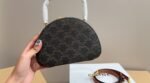 Celine Half Moon Case Cuir Triomphe In Triomphe Canvas And Calfskin Tan 18Cm 10K642Ecm 04Lu - Image 8