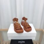 Celine Clea Triomphe Gladiator Chunky Sandal In Calfskin Vegetal Tanning 352463778C04Lu - Image 5