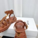 Celine Clea Triomphe Gladiator Chunky Sandal In Calfskin Vegetal Tanning 352463778C04Lu - Image 2