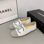 Chanel Cc Espadrilles White Gray - Image 3