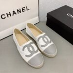 Chanel Cc Espadrilles White Gray - Image 4