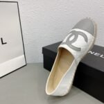 Chanel Cc Espadrilles White Gray - Image 5