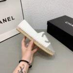 Chanel Cc Espadrilles White Gray - Image 7