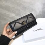 Chanel 19 Flap Long Wallet Black 19Cm - Image 6