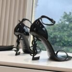 Saint Laurent Opyum Sandals In All Black 5576620Npvv1000 - Image 3
