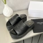 Celine Block Slide With Triomphe Black 360435129C 38No - Image 2