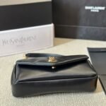 Saint Laurent Calypso Small In Plunged Black 27Cm 734153Aacqo1000 - Image 4