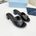 Prada Padded Nappa Leather Sandals Black 1Xx711 2Dl8 F0002 F A035 - Image 2