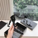 Saint Laurent Opyum Sandals In All Black 5576620Npvv1000 - Image 5