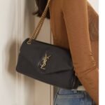 Saint Laurent Calypso Small In Plunged Black 27Cm 734153Aacqo1000 - Image 7