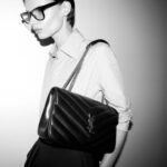 Saint Laurent Loulou Medium In Matelassé Black 29Cm 801439Aaeax1000 - Image 6