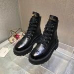 Chanel Cc Lace Up Boot Black G45124 B14018 94305 - Image 3