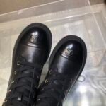 Chanel Cc Lace Up Boot Black G45124 B14018 94305 - Image 8