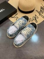 Chanel Cc Sneaker Mix Denim Blue - Image 5