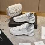 Chanel Cruise Sock Sneaker White Gray - Image 7