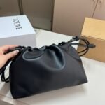 Loewe Medium Flamenco Purse In Mellow Nappa Black 30Cm A411Fcrx84 1100 - Image 6