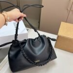 Loewe Medium Flamenco Purse In Mellow Nappa Black 30Cm A411Fcrx84 1100 - Image 2