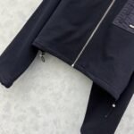 Miumiu Zippered Fleece Jacket Navy Mjla09 18Tp F0008 S Ooo - Image 6