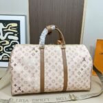 Louis Vuitton Keepall Bandoulière 50 Monogram Beige 50Cm - Image 5