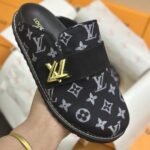 Louis Vuitton Lv Cosy Flat Comfort Clog Black 1Aidou - Image 5