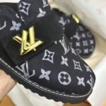 Louis Vuitton Lv Cosy Flat Comfort Clog Black 1Aidou - Image 7