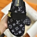 Louis Vuitton Lv Cosy Flat Comfort Clog Black 1Aidou - Image 8