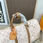 Louis Vuitton Keepall Bandoulière 50 Monogram Beige 50Cm - Image 6