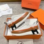Hermes Bouncing Sneaker White And Brown H242796Zh90400 - Image 7