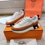 Hermes Bouncing Sneaker White And Brown H242796Zh90400 - Image 6