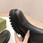 Gucci Chelsea Boot Black Leather 806398 Aad6T 1052 - Image 7